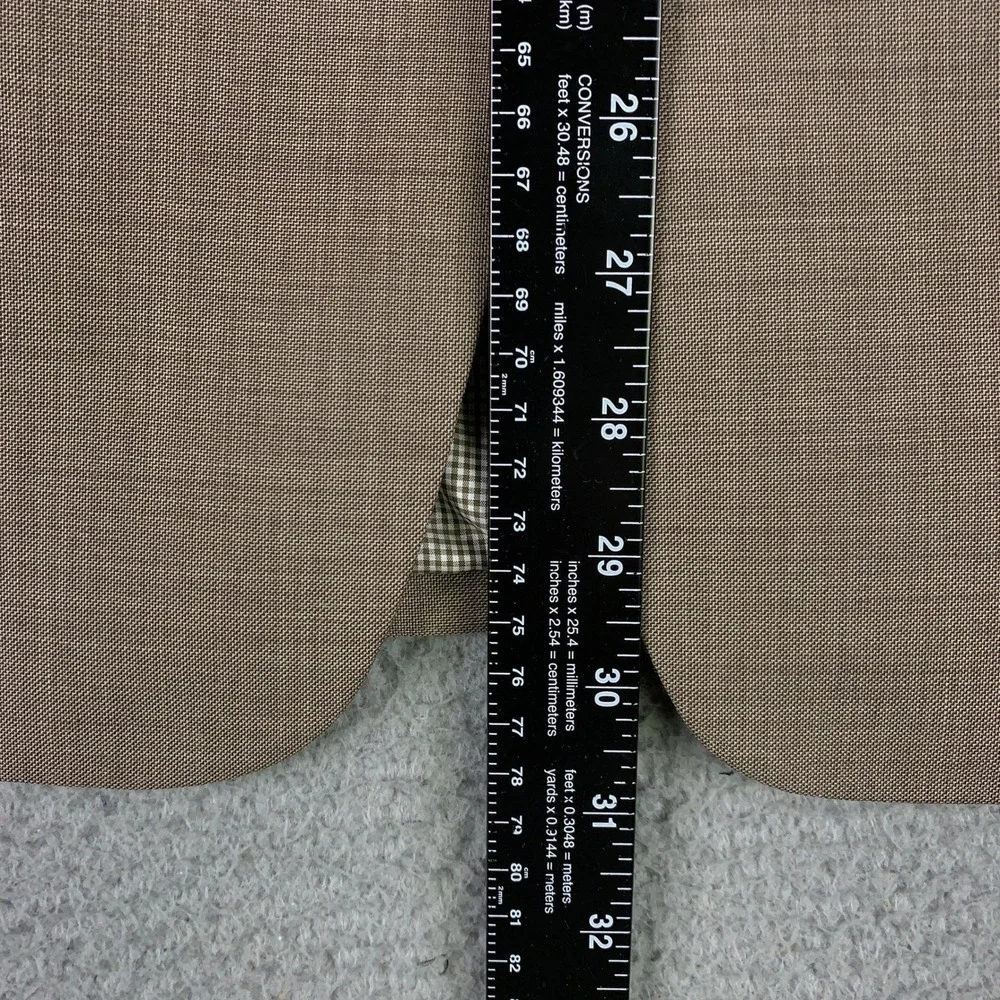 Tommy Hilfiger 2 Piece Suit 40R Modern Fit Tan 2-Button Wool Blend Pants 34x30
